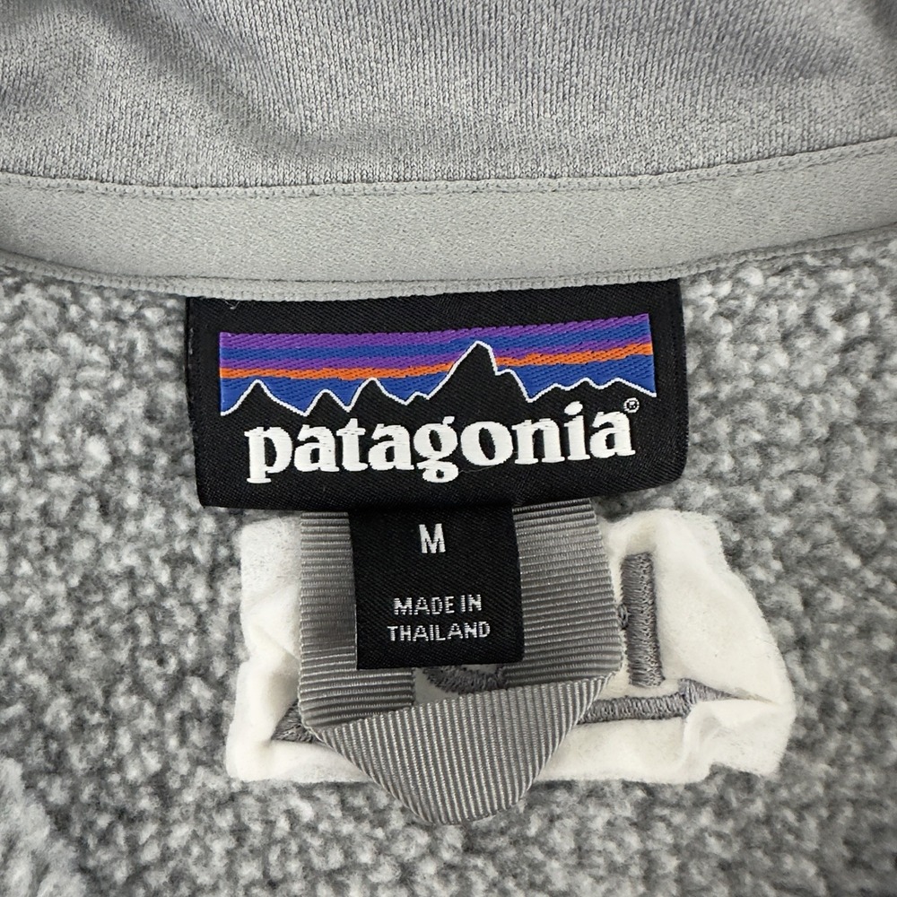Patagonia Women's Better‎ Sweater 1/4 Zip Fleece Gray Size M Polyester - Picture 6 of 9